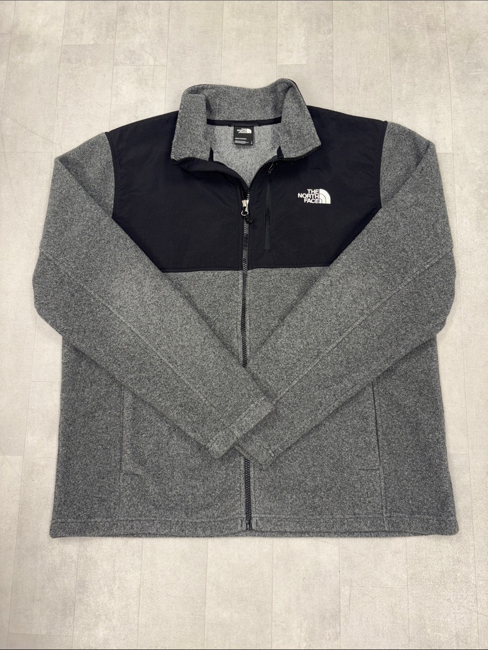 The North Face Gray Full Zip Fleece Jacket